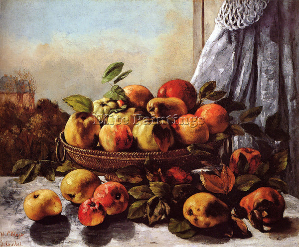 GUSTAVE COURBET STILL LIFE FRUIT ARTIST PAINTING REPRODUCTION HANDMADE OIL REPRO