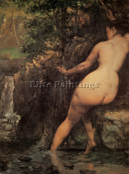 GUSTAVE COURBET THE SOURCE DETAIL ARTIST PAINTING REPRODUCTION HANDMADE OIL DECO