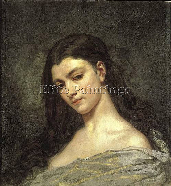 THOMAS COUTURE  FEMALE HEAD ARTIST PAINTING REPRODUCTION HANDMADE OIL CANVAS ART