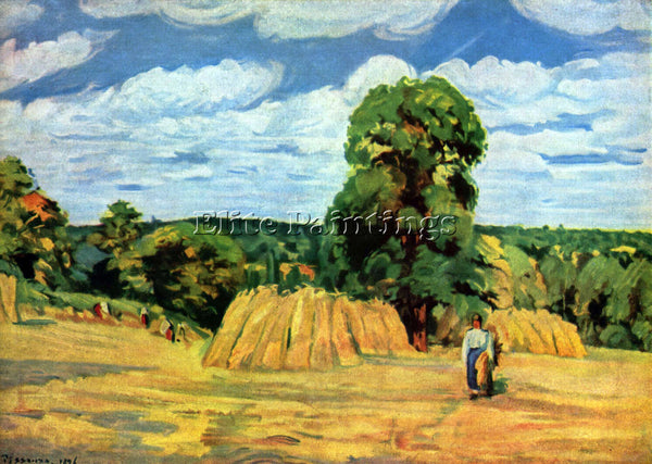 PISSARRO CROPS ARTIST PAINTING REPRODUCTION HANDMADE OIL CANVAS REPRO WALL  DECO