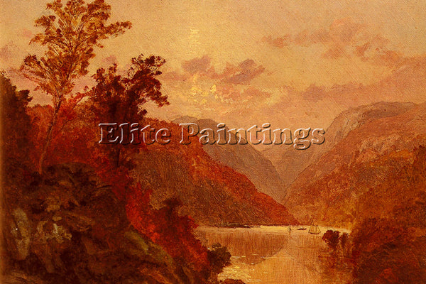 JASPER FRANCIS CROPSEY IN THE HIGHLANDS OF THE HUDSON ARTIST PAINTING HANDMADE