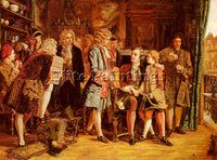 AMERICAN CROWE EYRE POPES INTRODUCTION TO DRYDEN AT WILLS COFFEE HOUSE PAINTING - Oil Paintings Gallery Repro