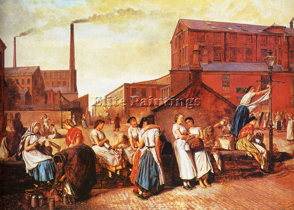 AMERICAN CROWE EYRE THE DINNER HOUR WIGAN ARTIST PAINTING REPRODUCTION HANDMADE - Oil Paintings Gallery Repro