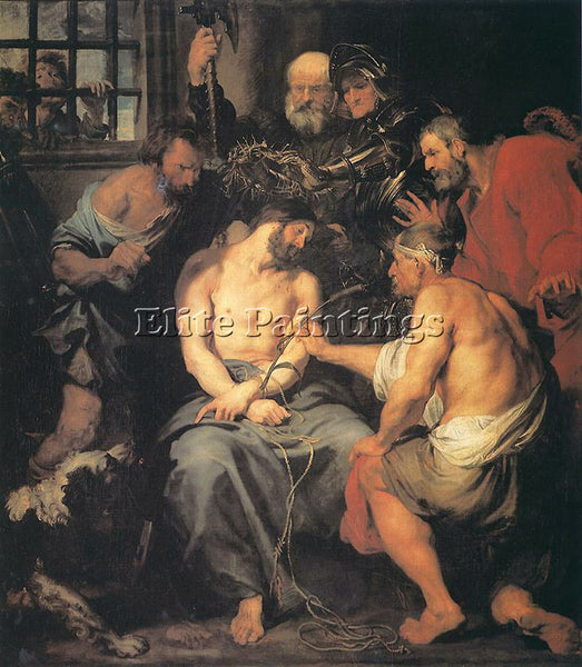 SIR ANTONY VAN DYCK CROWNING WITH THORNS ARTIST PAINTING REPRODUCTION HANDMADE