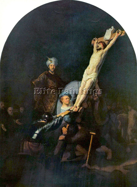 REMBRANDT CRUCIFIXION 2 ARTIST PAINTING REPRODUCTION HANDMADE CANVAS REPRO WALL