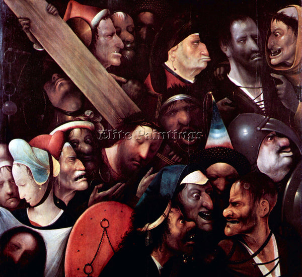 BOSCH CRUCIFIXION ARTIST PAINTING REPRODUCTION HANDMADE CANVAS REPRO WALL DECO