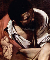 CARAVAGGIO CRUCIFIXION OF ST PAUL DETAIL ARTIST PAINTING REPRODUCTION HANDMADE