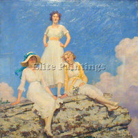 CHARLES COURTNEY CURRAN NOONDAY SUNLIGHT 1918 ARTIST PAINTING REPRODUCTION OIL