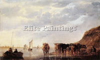 AELBERT CUYP 55HERDS ARTIST PAINTING REPRODUCTION HANDMADE OIL CANVAS REPRO WALL