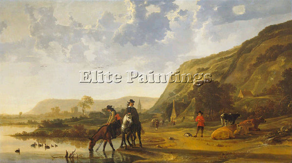AELBERT CUYP 55RIVER ARTIST PAINTING REPRODUCTION HANDMADE OIL CANVAS REPRO WALL