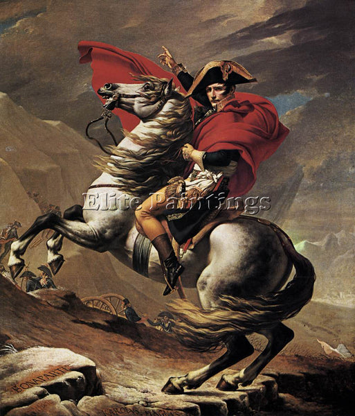 JACQUES-LOUIS DAVID NAPOLEON AT THE ST BERNARD PASS ARTIST PAINTING REPRODUCTION