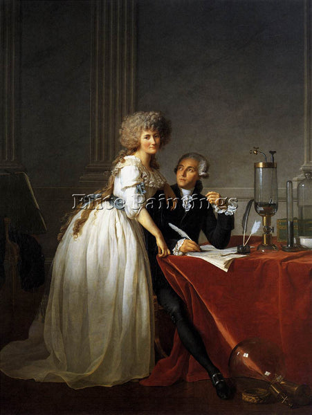 JACQUES-LOUIS DAVID PORTRAIT ANTOINE LAURENT AND MARIE ANNE LAVOISIER ARTIST OIL