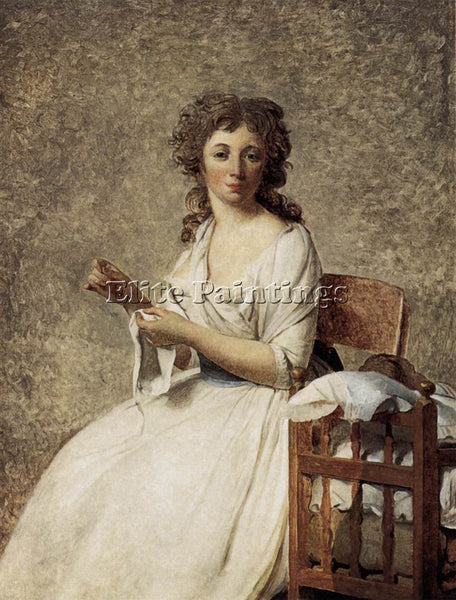JACQUES-LOUIS DAVID PORTRAIT OF MADAME ADELAIDE PASTORET ARTIST PAINTING CANVAS