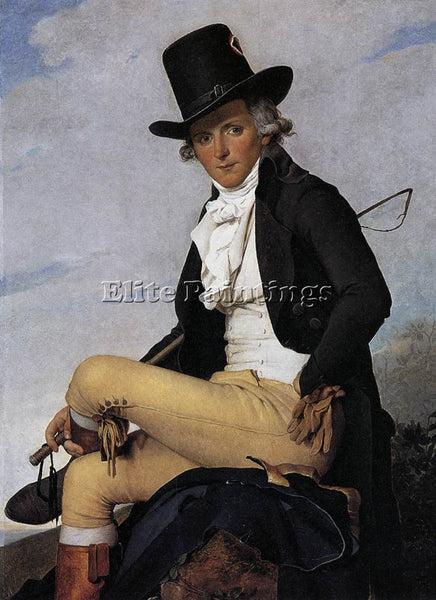 JACQUES-LOUIS DAVID PORTRAIT OF PIERRE SERIZIAT ARTIST PAINTING REPRODUCTION OIL