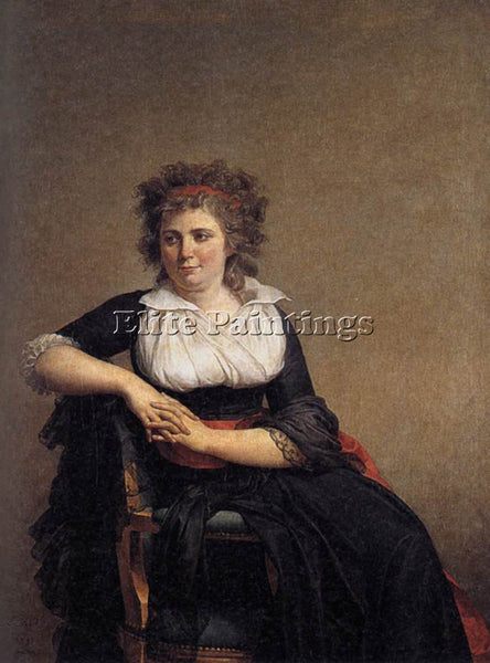 JACQUES-LOUIS DAVID PORTRAIT OF THE MARQUISE D ORVILLIERS ARTIST PAINTING CANVAS