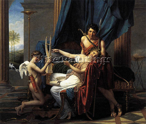 JACQUES-LOUIS DAVID SAPPHO AND PHAON ARTIST PAINTING REPRODUCTION HANDMADE OIL