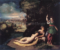DOSSO DOSSI DIANA AND CALISTO ARTIST PAINTING REPRODUCTION HANDMADE CANVAS REPRO