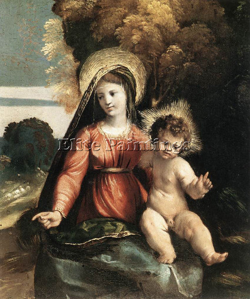 DOSSO DOSSI MADONNA AND CHILD ARTIST PAINTING REPRODUCTION HANDMADE CANVAS REPRO