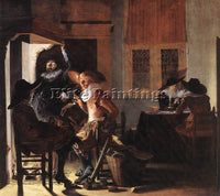 DENMARK DUYSTER WILLEM CORNELISZ SOLDIERS BESIDE A FIREPLACE ARTIST PAINTING OIL