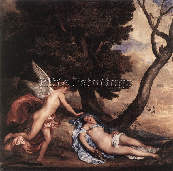 SIR ANTONY VAN DYCK CUPID AND PSYCHE ARTIST PAINTING REPRODUCTION HANDMADE OIL