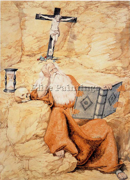 RICHARD DADD A HERMIT ARTIST PAINTING REPRODUCTION HANDMADE OIL CANVAS REPRO ART