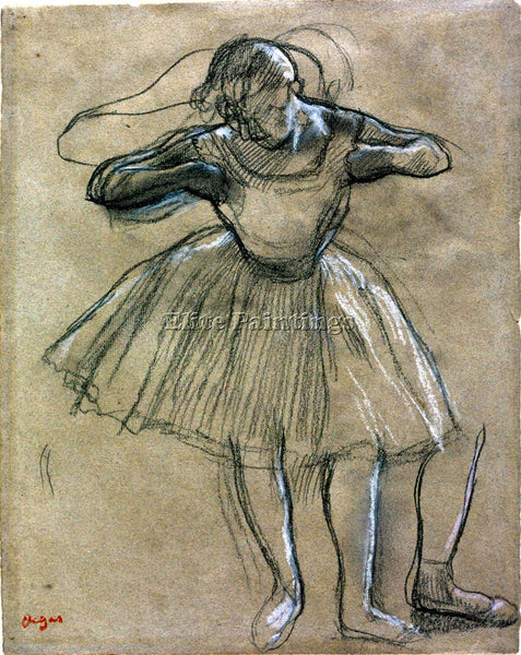 DEGAS DANCER 3 ARTIST PAINTING REPRODUCTION HANDMADE OIL CANVAS REPRO WALL  DECO