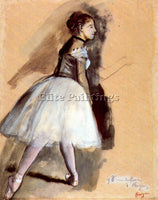DEGAS DANCER IN STEP POSITION 1 ARTIST PAINTING REPRODUCTION HANDMADE OIL CANVAS
