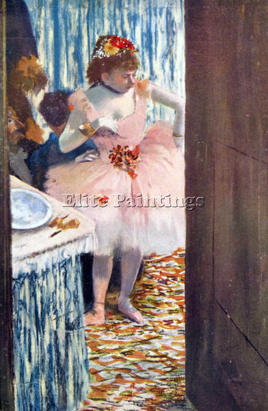 DEGAS DANCER IN THE LOGE ARTIST PAINTING REPRODUCTION HANDMADE CANVAS REPRO WALL