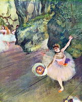 DEGAS DANCER WITH A BOUQUET OF FLOWERS THE STAR OF THE BALLET  PAINTING HANDMADE
