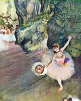 DEGAS DANCER WITH A BOUQUET OF FLOWERS THE STAR OF THE BALLET 2 ARTIST PAINTING
