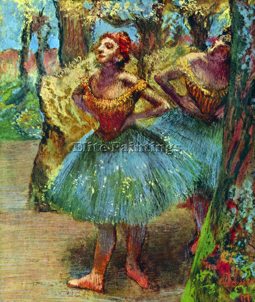 DEGAS DANCERS 2 ARTIST PAINTING REPRODUCTION HANDMADE CANVAS REPRO WALL  DECO