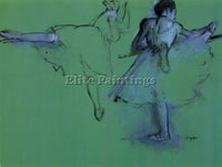 DEGAS DANCERS AT THE BAR 2 ARTIST PAINTING REPRODUCTION HANDMADE OIL CANVAS DECO