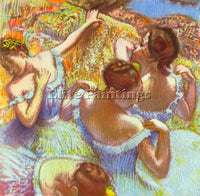 DEGAS DANCERS IN BLUE ARTIST PAINTING REPRODUCTION HANDMADE OIL CANVAS REPRO ART