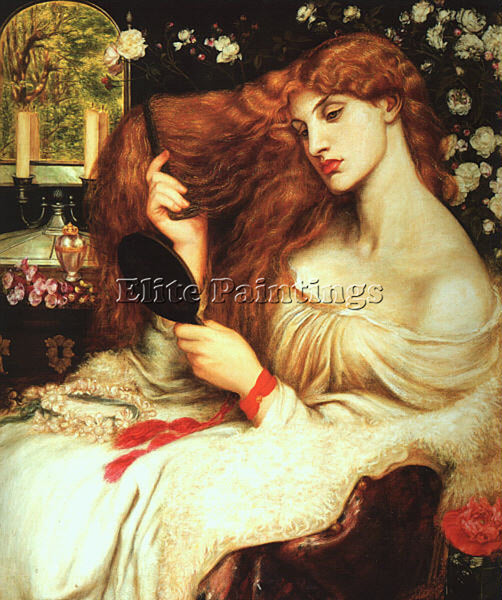 DANTE GABRIEL ROSSETTI 8LILITH ARTIST PAINTING REPRODUCTION HANDMADE OIL CANVAS