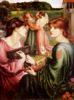 DANTE GABRIEL ROSSETTI THE BOWER MEADOW ARTIST PAINTING REPRODUCTION HANDMADE