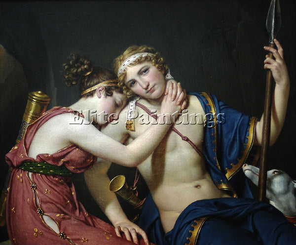 JACQUES-LOUIS DAVID THE FAREWELL OF TELEMACHUS AND EUCHARIS ARTIST PAINTING OIL