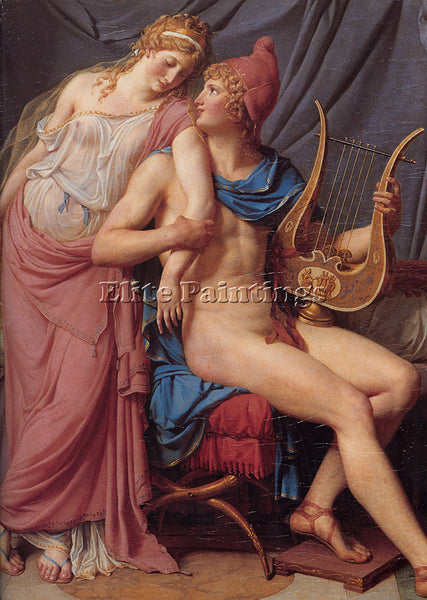 JACQUES-LOUIS DAVID DAVID THE COURTSHIP OF PARIS AND HELEN ARTIST PAINTING REPRO