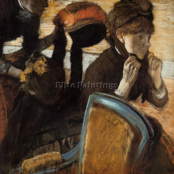 EDGAR DEGAS AT THE MILLINER S3 ARTIST PAINTING REPRODUCTION HANDMADE OIL CANVAS