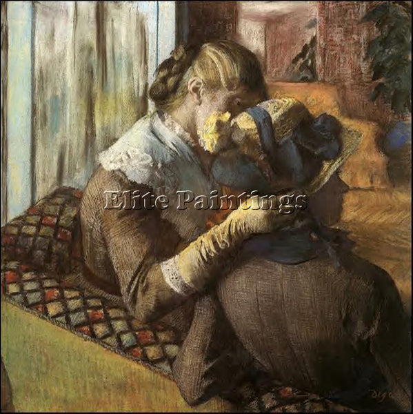 EDGAR DEGAS AT THE MILLINER S ARTIST PAINTING REPRODUCTION HANDMADE CANVAS REPRO