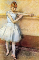 EDGAR DEGAS DANCER AT THE BARRE CIRCA 1880 ARTIST PAINTING REPRODUCTION HANDMADE
