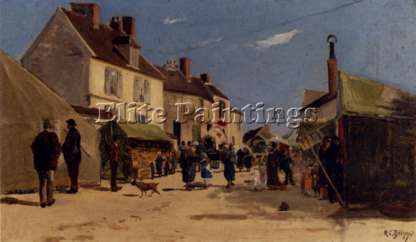 HIPPOLYTE CAMILLE DELPY RUE PAVOISE A DIEPPE ARTIST PAINTING HANDMADE OIL CANVAS