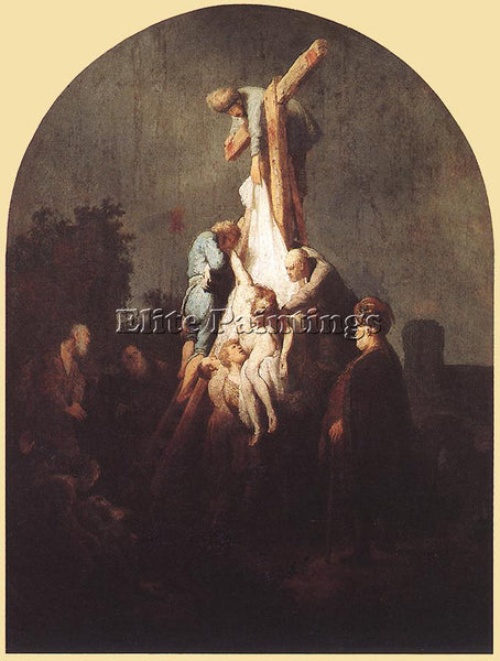 REMBRANDT DEPOSITION FROM THE CROSS ARTIST PAINTING REPRODUCTION HANDMADE OIL