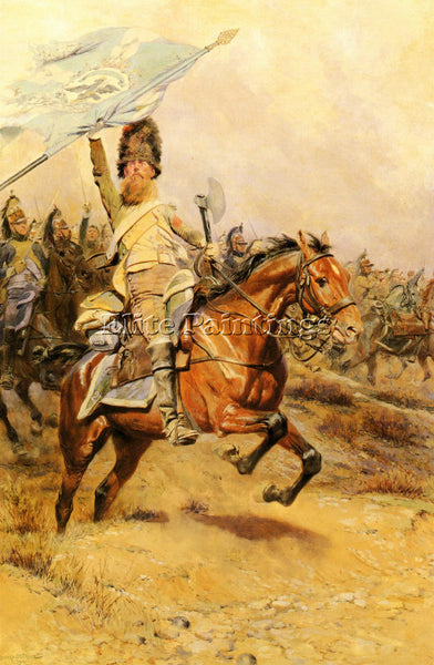 JEAN BAPTISTE EDOUARD DETAILLE LA CHARGE ARTIST PAINTING REPRODUCTION HANDMADE