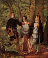 WALTER HOWELL DEVERELL  HOWARD A SCENE FROM AS YOU LIKE IT ARTIST PAINTING REPRO