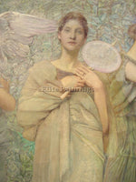 THOMAS WILMER DEWING THE DAYS DETAIL1 ARTIST PAINTING REPRODUCTION HANDMADE OIL