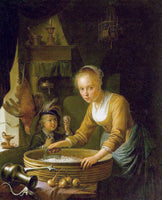 GERRIT DOU DOU 46ONIONS ARTIST PAINTING REPRODUCTION HANDMADE CANVAS REPRO WALL