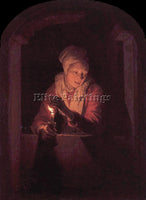 GERRIT DOU DOU 61CANDLE ARTIST PAINTING REPRODUCTION HANDMADE CANVAS REPRO WALL