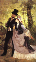 FRENCH DUEZ ERNEST FRENCH 1843 1896 ARTIST PAINTING REPRODUCTION HANDMADE OIL