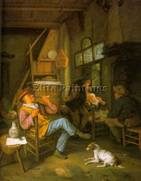 DUTCH DUSART CORNELIS DUTCH 1660 1704 ARTIST PAINTING REPRODUCTION HANDMADE OIL