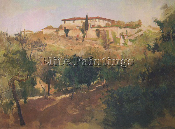 AMERICAN DUVENECK FRANK AMERICAN 1848 1919 2 ARTIST PAINTING HANDMADE OIL CANVAS - Oil Paintings Gallery Repro